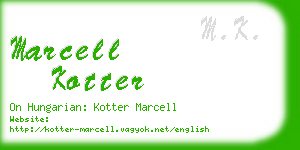 marcell kotter business card